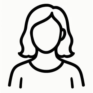 avatar einer frau in schwarz wei kein gesicht nur konturen